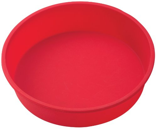 Mrs. Anderson's Baking Silicone 9-Inch Round Cake Pan, BPA Free, Non-Stick European-Grade Silicone, 9.5 x 2.25-Inches