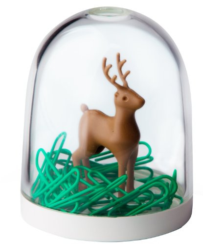 Qualy QL10132 Büroklammern-Aufbewahrung Deer In The Forest
