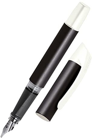 Online Campus Colour Line | Schönschreib-Füller für Rechtshänder | ergonomisches Softtouch Griffstück | Standard-Tintenpatronen | mit hochwertiger Feder | Kalligrafie-Feder 1,4 mm, Farbe schwarz