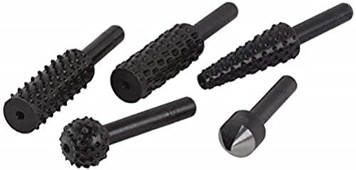 wolfcraft Set di raspe e svasatori, 5 pz. I 2540000 I Per la preparazione di incavi e per la rapida asportazione di materiale - Made in Germany