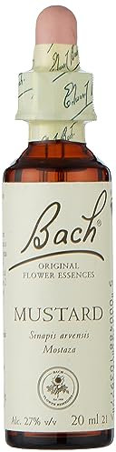 Bach - Flor de Bach Mustard, Complemento Alimenticio, con Extracto de Flores de Mostaza, Uva de Alc 27% Vol, Ayuda a Gestionar las Emociones Cuando Se Quiere Ser Más Estable - 20 ml
