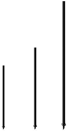 Antelco Rigid Riser 30cm with threaded adapter - Pack of 10