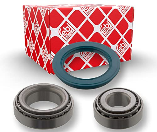 febi bilstein 12934 Radlagersatz mit Wellendichtring, 1 Stück | Kompatibel mit: AUDI 50, 80 B2 Stufenheck, 80 B3 Stufenheck, 90 B2, 90 B3, COUPE B2, SEAT AROSA, CORDOBA, CORDOBA Vario