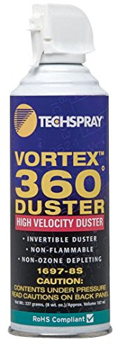 Techspray 1697-8S High Velocity Upside Down Spray Vortex 360 Duster 8 Ounce-by Techspray