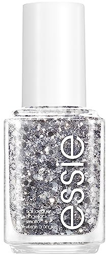 Essie Glitzernagellack für schillernde Fingernägel, 278 set in stones, Glitzer/Silber, 13,5 ml