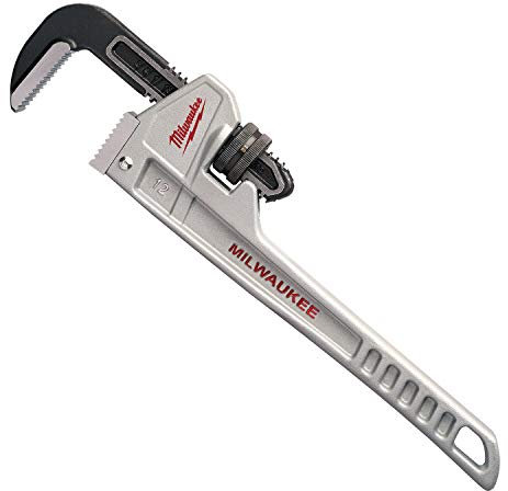 Milwaukee 48 22 7212 12-Inch Aluminium Pipe Wrench - Red/Black/Silver