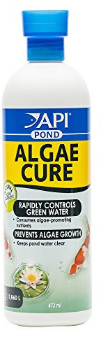 API POND ALGAE CURE Control Solution, Safe For Pets When Used As Directed, 473 ml Bottle
