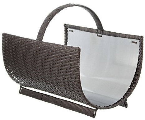 FRANK FLECHTWAREN Kaminholzkorb Polyrattan. Stilvoll und langlebig, praktisch und robust