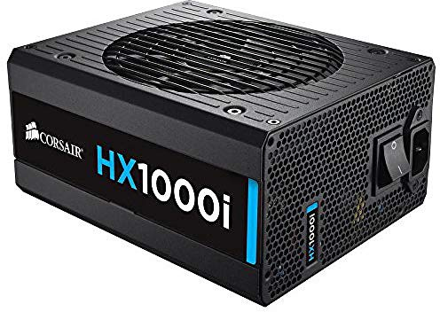 Corsair HX1000i unidad de - Fuente de alimentación (1000 W, 100 - 240 V, 47 - 63 Hz, 6.5 - 13 A, +12V,+3.3V,+5V,+5Vsb,12V, 150 W)