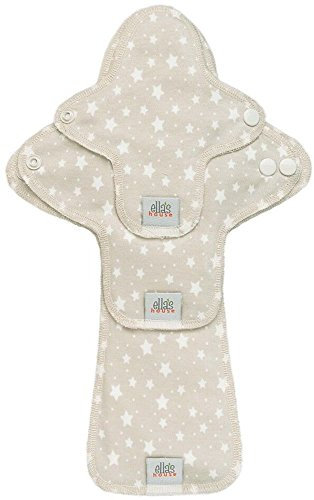 Moon Pads Trial-Set waschbare Slipeinlagen aus Bio-Baumwolle 3er-Set stars beige