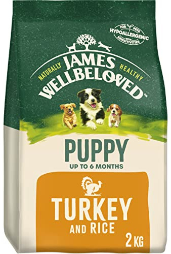 James Wellbeloved Complete Dry Puppy Food Turkey and Rice, 2 kg