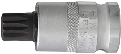 SW-Stahl 05306SB Vielzahn Einsatz, 12,5 mm (1/2 Zoll) Antrieb, M14 x 53 mm