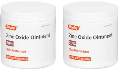 Rugby Zinc Oxide Ointment Skin Protectant - 20% - 16 Oz (1lb) (454 g) (2 Pack)