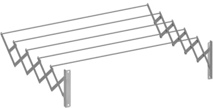 ORYX Tendedero Extensible Pared Aluminio 1,00 Metros