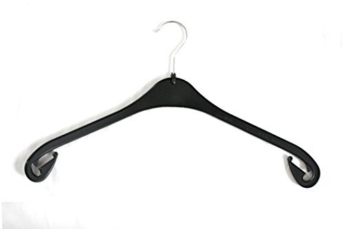 famy.Shop Kunststoff Kleiderbügel, schwarz, NA 47, 20 Stück