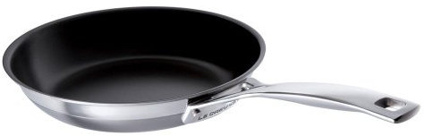 LE CREUSET 3-Ply Stainless Steel Non-Stick Omelette Pan, 20 x 4 cm, 96201320001000, Silver