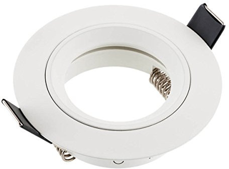 SEBSON Gehäuse für Einbaustrahler mit GU10 Fassung - Runder Einbaurahmen Aluminium, Lochdurchmesser 65mm (min. 60mm, max. 70mm) für Deckenbeleuchtung