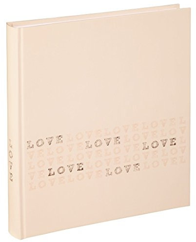 Hama Hochzeitsalbum Almeria, 29 x 32 cm, 50 weiße Seiten (25 Blatt), Fotoalbum rosé