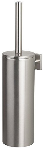 Spirella WC Garnitur Toilettenbürste „NYO“ aus Hochwertigem Edelstahl Toilettenbürstenhalter zur Wandmontage und zum kleben