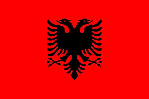magFlags Bandiera Large Albania (3:2) | bandiera paesaggio | 1.35 m² |