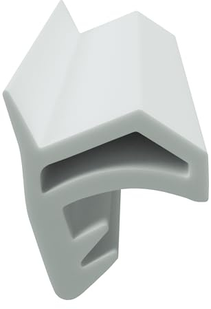 DIWARO® Zimmertür-Dichtung ZT032 | weiß, schwarz oder braun | 5 lfm für Zimmertüren und Innentüren. Zum Schallschutz und abdichten der Tür. Bestehend aus TPE (Thermoplastischen Elastomer) (weiß)