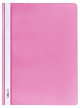 Exacompta Original Falken Plastik-Schnellhefter. Aus PP-Folie für DIN A4 kaufmännische Heftung Pastell-Farbe rosa Hefter ideal für Büro und Schule