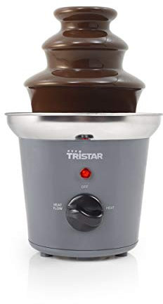 Tristar CF-1603 Fuente de Chocolate con 2 ajustes de Potencia, 3 Niveles, 22.5 cm de Altura, función para Mantener el Chocolate Caliente, 32 W, Carcasa de Acero Inoxidable