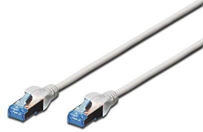 DIGITUS Câble LAN Cat 5e - 10m - Câble réseau CCA avec RJ45 - Blindé F/UTP - Compatible Cat-6 & Cat-5 - Gris