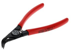 GEDORE Pinza di Montaggio per Anelli di Sicurezza Esterni, Pinza 90°, con Molla di Apertura e Fermo di Sicurezza, Becchi Inclinati a 90°, Diametro Punte 1.3 mm, 8000 A 11