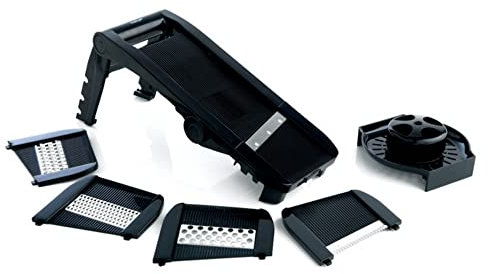 Mastrad Gemüsehobel - Gemüseschneider - mit hochwertigen Klingen aus Edelstahl – Gurkenhobel- Scheibenschneider -Gemüsehobel -Kartoffelschneider- Karottenhobel -Pommesschneider