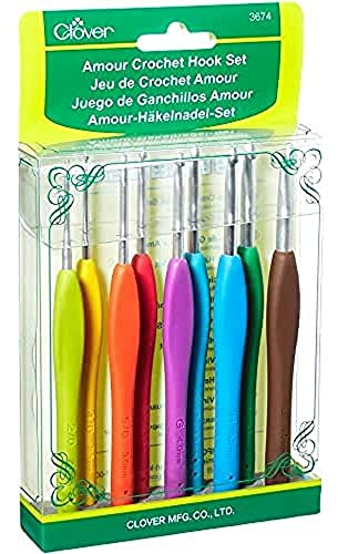 clover 3674 Amour Crochet Hook Set, 1