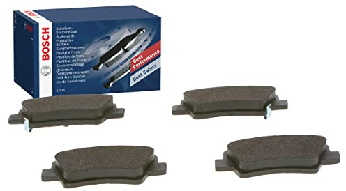 Bosch BP1478 - Brake Pads Car Rear Axle - Bosch Quality - Reduced Noise and Dust - ECE-R90 Certified - Copper-Free - 1 Set of 4 Pads