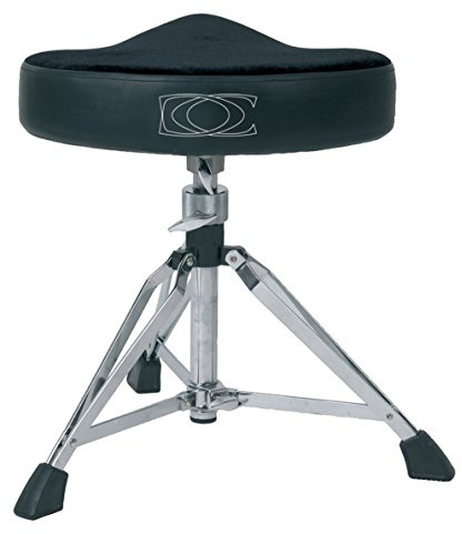 GEWA Schlagzeughocker/Drumhocker Sattelsitz, schwarz, höhenverstellbar, doppelstrebig - F805162