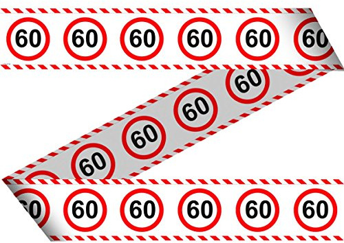 Nastro segnaletico con segnali stradali 60 anni - 15 metri