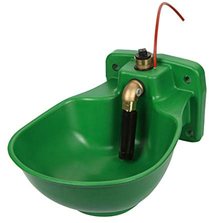 KERBL Heizbares Kunststoff-Tränkebecken mit Rohrventil HP20, 24 V / ca. 73 W, mit Rohrbegleitheizung