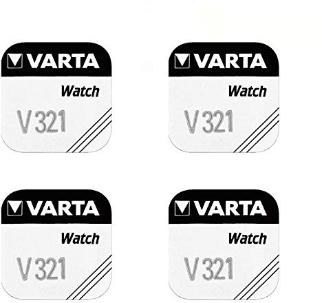 Varta V321 SR616SW - Lote de 4 pilas de tipo botón para reloj (1,55 V)