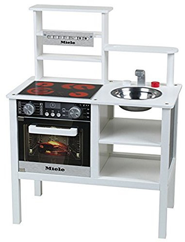 Klein 9458 - Miele Küche aus Holz, mittel, weiß