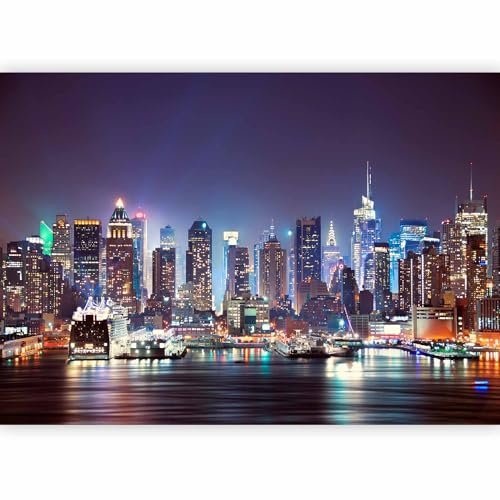 murando Fotomurales 350x256 cm XXL Papel pintado tejido no tejido Decoración de Pared decorativos Murales moderna de Diseno Fotográfico Ciudad New York d-B-0034-a-b