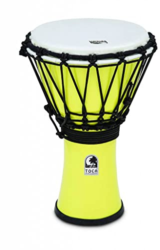 TOCA TO803322 Djembe Freestyle Colorsound Pastel 7'' Pastel Yellow TFCDJ-7PY