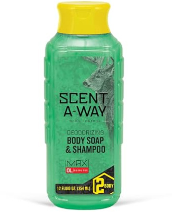 Hunters Specialties Scent-A-Way MAX 12oz Liquid Body Soap & Shampoo