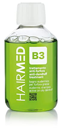HAIRMED - B3 Anti-Mjäll Professionellt Shampo - Motverkar Mjäll and Sebumproduktion, Idealt för Seborroiskt eksem - 200 ml