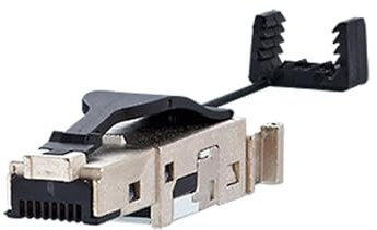 METZ CONNECT E-DAT Industrie IP20, feldkonfektionierbarer RJ45-Stecker, schwarz
