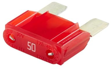 HELLA 8JS 728 595-081 Fusibile, Fusibile a spina piatta maxi, 50A, rosso, Quantità 1