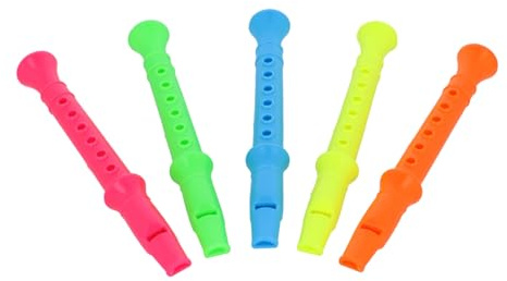 Henbrandt 6 x Mini Fluttini Fischietto Registratori Sacchetto Regalo Festa Compleanno Piñata Giocattoli Accessori e Gadget