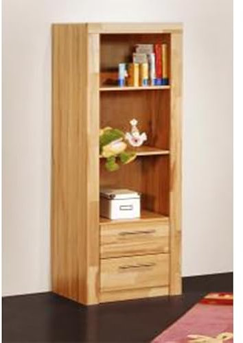 Möbeldesign Team 2000 Regal Bücherregal Schrank Hochregal kernbuche Teil- massiv, geölt 2063-10