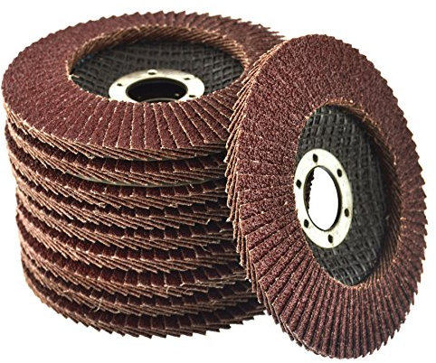 AB Tools 10 x Flap Discs 40 Grit Angle Grinder 4.5 (115mm) Flat Sanding Grinding AU025