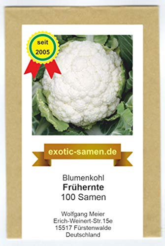 Blumenkohl - Frühernte - 100 Samen