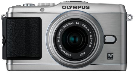 Olympus PEN E-P3 Fotocamera Mirrorless, CMOS da 12.3 Megapixel, Kit con Obiettivo Zoom 14-42 mm, Silver