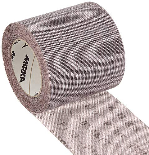 Mirka Schleifrolle Abranet 115 mm x 10 m Klett Korn P180 | Netz-Schleifrolle mit Klett ideal für Holz Spachtel Lack Kunststoff hohe Schleifleistung langlebig