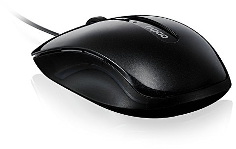 Rapoo N3600 Optical Maus (2000 DPI, 5 konfigurierbare Tasten, USB) schwarz